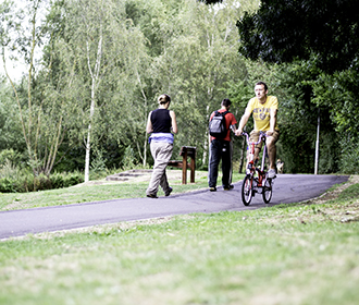 Shared path cycling